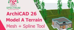 Terrain Modelling Using Spline and Mesh Tools In ArchiCAD 26