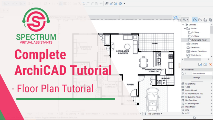 How To Draw A Floor Plan In ArchiCAD Tutorial